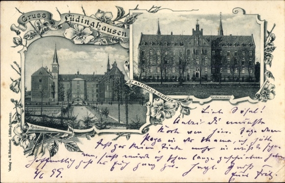 Passepartout PC Lüdinghausen in Münsterland Westphalia, St. Antonius monastery