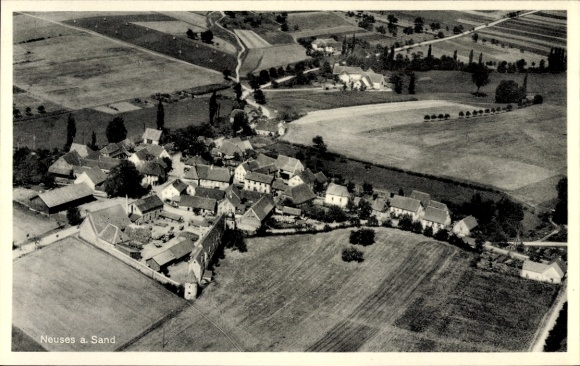 Postcard Neuses am Sand Prichsenstadt in Lower Franconia, aerial photograph