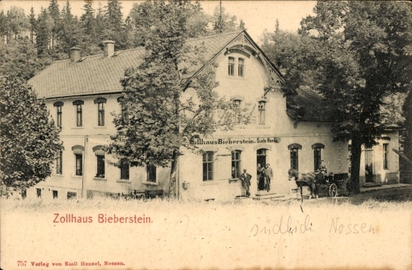 Ak Bieberstein Reinsberg in Sachsen, Zollhaus