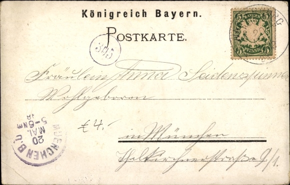 Postcard Wasserburg on Lake Constance Swabia, partial view