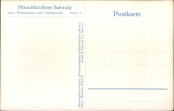 Postcard Mönichkirchen in Niederösterreich, Mönichkirchner Schwaig, Winter