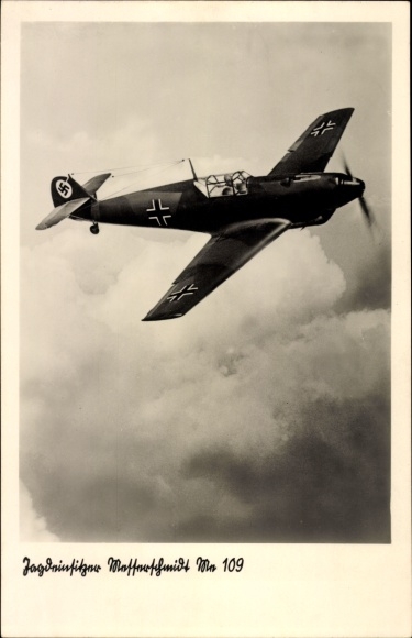Ak Jagdeinsitzer Messerschmitt Me 109, Luftwaffe, II WK