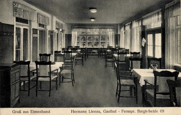 PC Elmenhorst Stormarn district, Gasthof Hermann Lienau, interior view