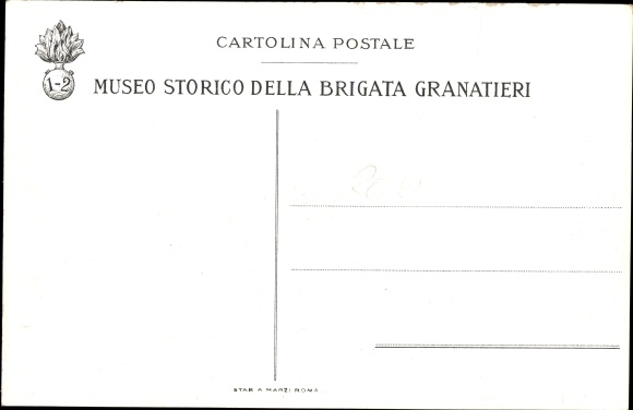 Postcard Rom Lazio, Orbetello, Umberto I Barracks, Stuparich Barracks