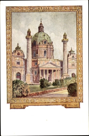 Artist PC Vienna 4 Wieden, 10th German Singers&#39; Association Festival 1928, Karlskirche