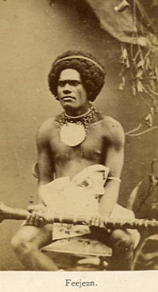 Polynesia. Oceania. Eight rare ethnographic original photos, around 1870
