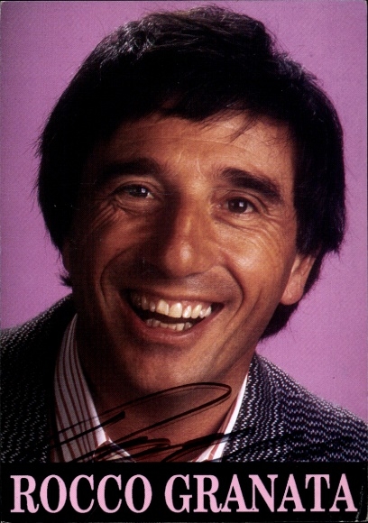 Photo singer Rocco Granata, autograph