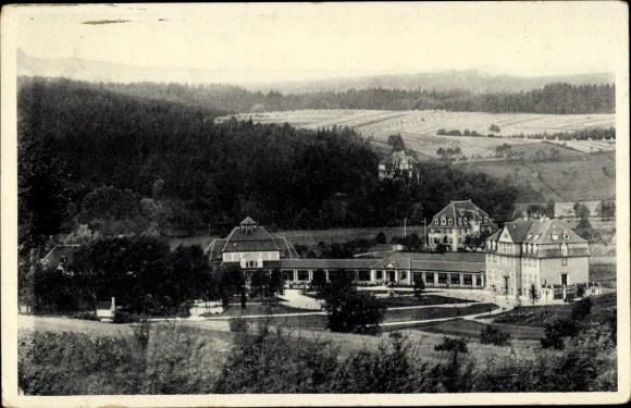 Postcard Bad Colberg Heldburg in Thuringia, thermal and brine bath