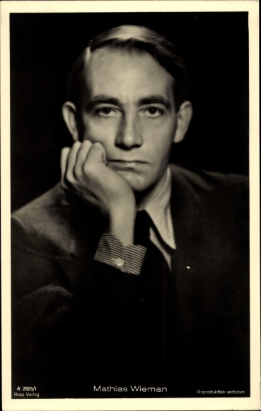 Ak acteur Mathias Wieman, portret, Ross Verlag A 2825 1