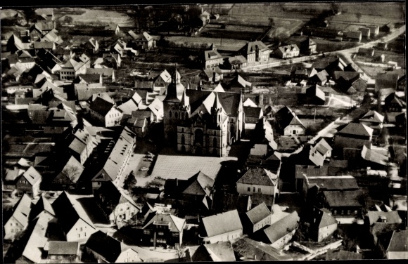 Ak Damme, Luftaufnahme, Luftkurort, Stadtpanorama, Glockentürme