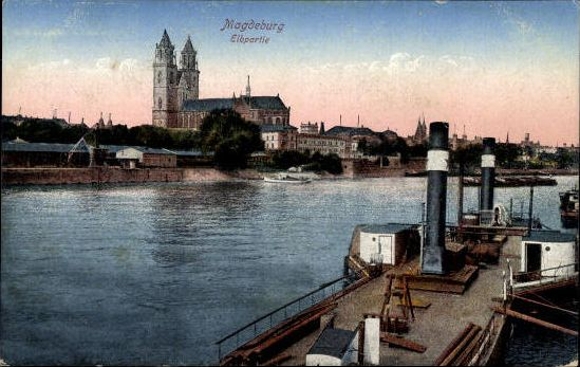 50 Ak Magdeburg Elbe, diverse Ansichten, kleinformatig