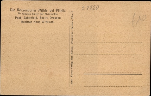 PC Dresden Schönfeld Weißig Reitzendorf, Reitzendorfer Mühle