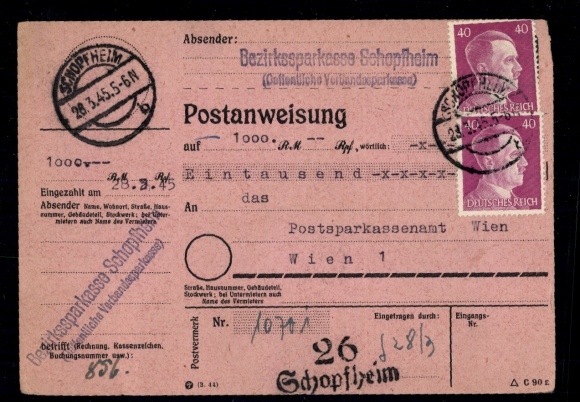 PAW No. 795 (3) "Schopfheim 28.3.45"