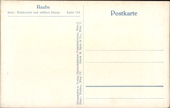 Postcard Raabs an der Thaya in Lower Austria, Burg