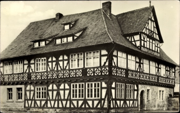 Postcard Themar Thuringia, outpatient clinic