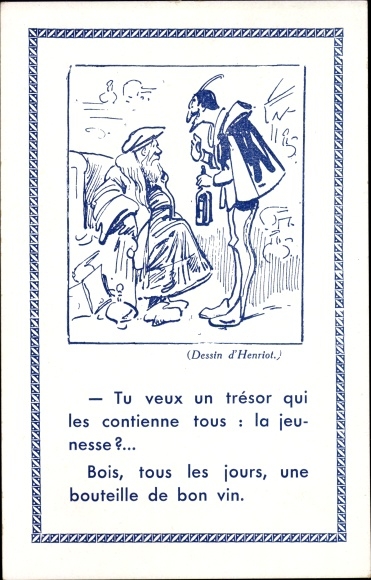 Artist Postcard Henriot, Teufel, You want a treasure that contains them all