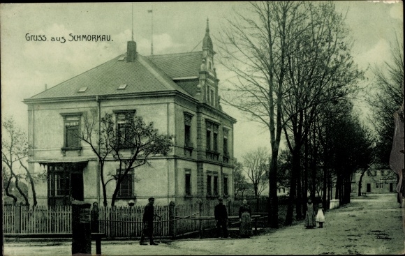 PC Schmorkau Neukirch near Königsbrück Saxony, street section, building