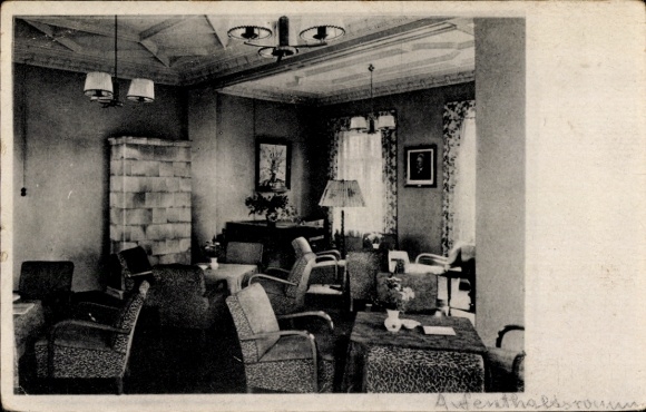 Postcard Dresden Wachwitz, holiday home Wachberg, Wachwitzgrund 84, common room