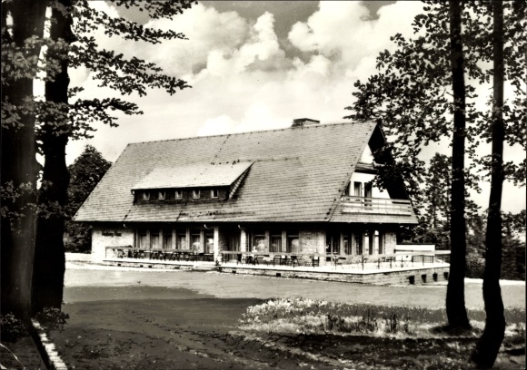 Postcard Friedrichroda in the Thuringian Forest, Heuberghaus