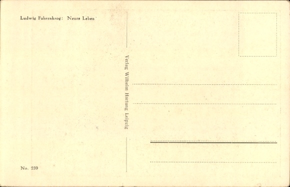 Artist Postcard Fahrenkrog, L., New Life