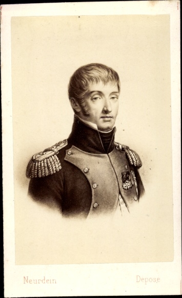 Carte de Visite Król Ludwik Bonaparte z Holandii, brat Napoleona Bonaparte