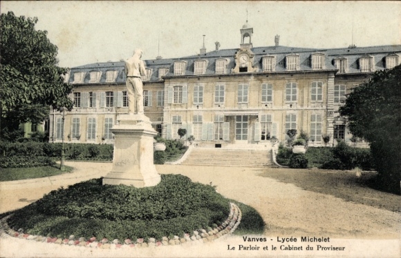 Postcard Vanves Hauts de Seine, Lycée Michelet, Le Parloir et le Cabinet du Proviseur