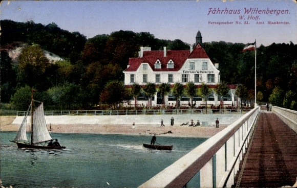 Ak Hamburg Altona Rissen Wittenbergen, Fährhaus Wittenbergen