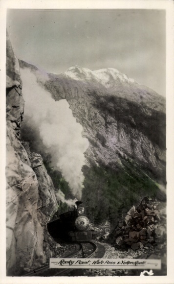 Postcode Alaska VS, Rocky Point, White Pass, Yukon Route, Spoorweg