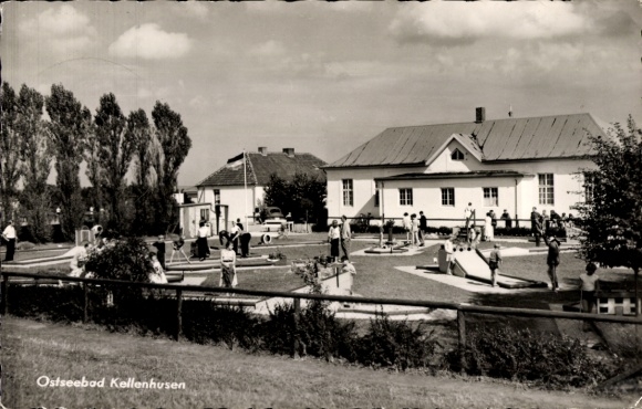 Postcard Kellenhusen on the Baltic Sea in Ostholstein, minigolf