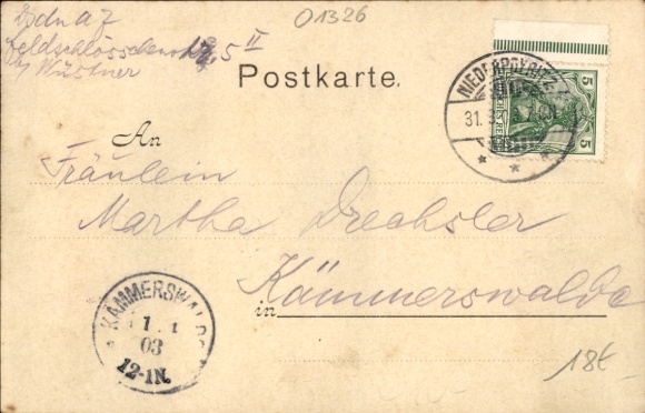 litho Dresden Niederpoyritz, Staffelstein, herbergier en hospita