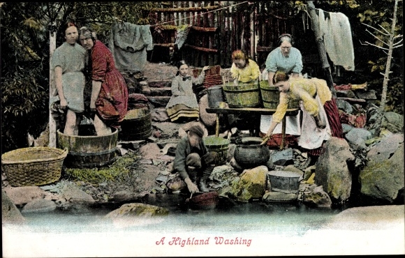 Postcard Scotland, A Highland Washing