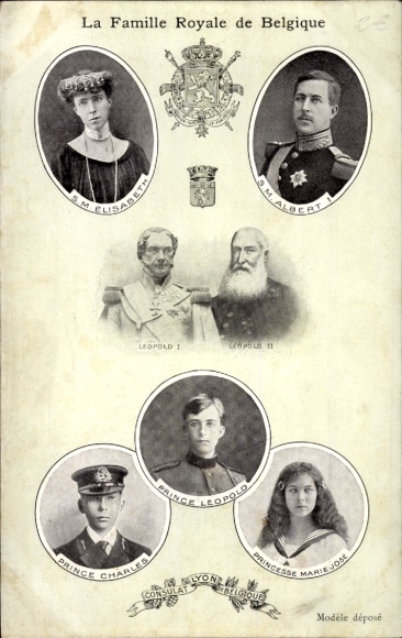 Postcard Portraits of the Belgian Royal Family