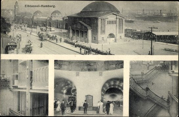 10 old PCs Hamburg, various views, partially painted