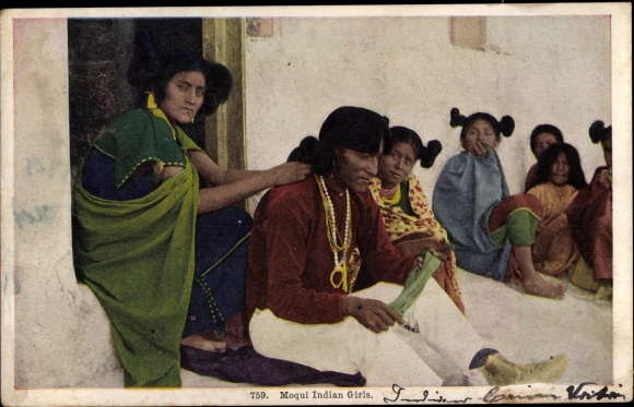 Ak VS, Moqui Indiase meisjes, indianen