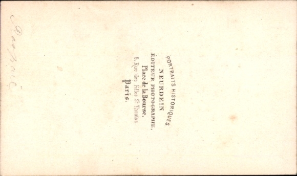 Carte de visite botanist François-Vincent Raspail