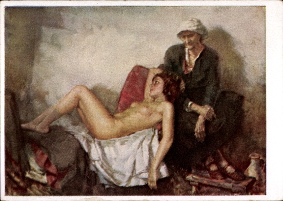 Artist Postcard Troupe, Karl, being and passing away, HDK 21