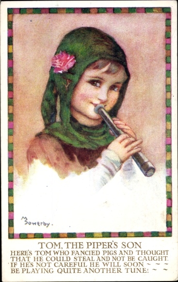 Artist PC Sowerby, M., Tom, The Piper's Son, Boy with a Flute