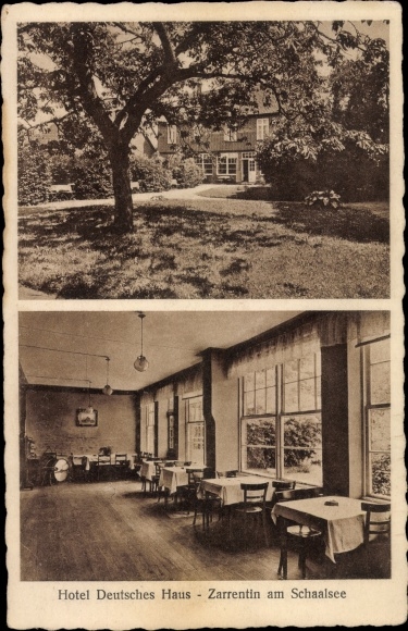 Postcard Zarrentin am Schaalsee, Hotel Deutsches Haus