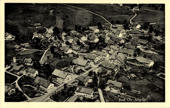 Ak Oy Mittelberg im Allgäu, Fliegeraufnahme