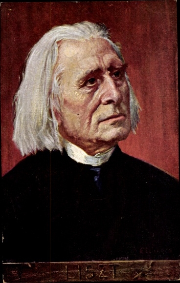 Artist Postcard Eichhorn, Composer Franz Liszt, Liszt Ferencz, portrait