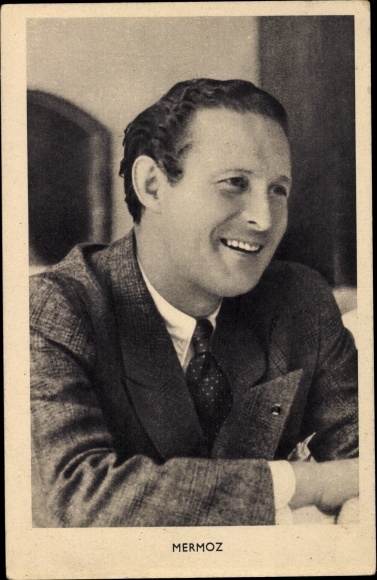 French pilot Jean Mermoz, portrait
