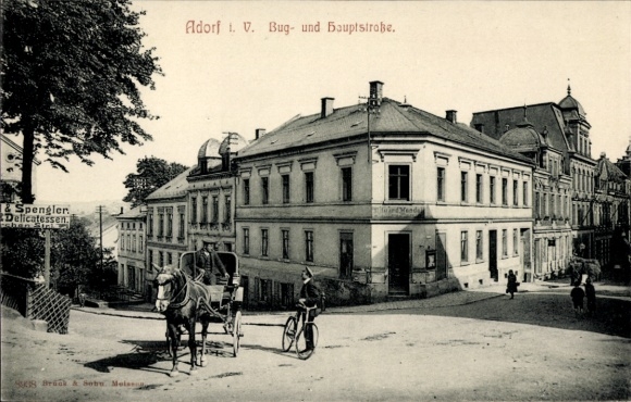 Ak Adorf im Vogtland, Bugstraße, Hauptstraße