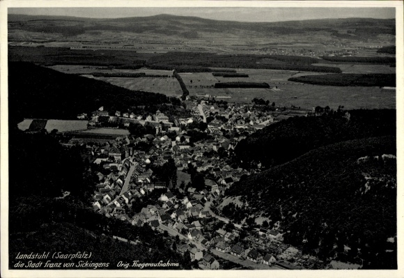 Ak Landstuhl in der Pfalz, Fliegeraufnahme