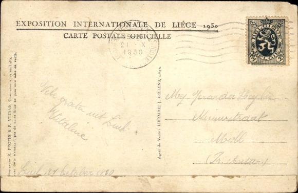 PC Liège Wallonia Liège, Exposition Internationale, World Exhibition 1930, Le Lutétia, Spatenbräu