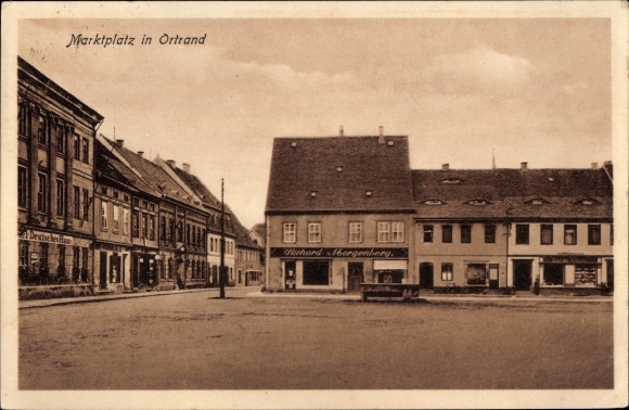 PC Ortrand in der Niederlausitz, market place, business of Richard Margenberg