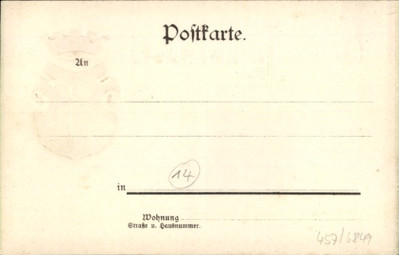 Embossed Postcard Landsberg am Lech Upper Bavaria, coat of arms