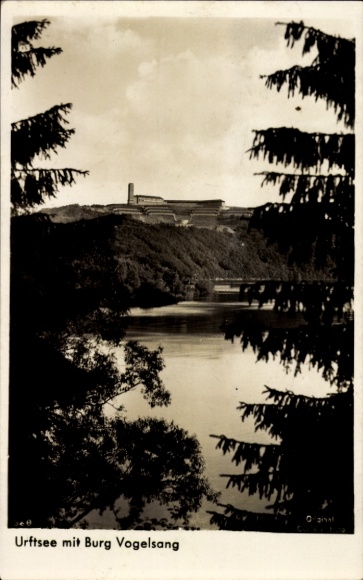 Postcard Schleiden in the Eifel, Ordensburg Vogelsang, Urftsee