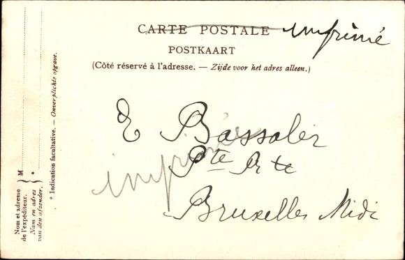 Postcard Brussels Brussels, barracks of leaders