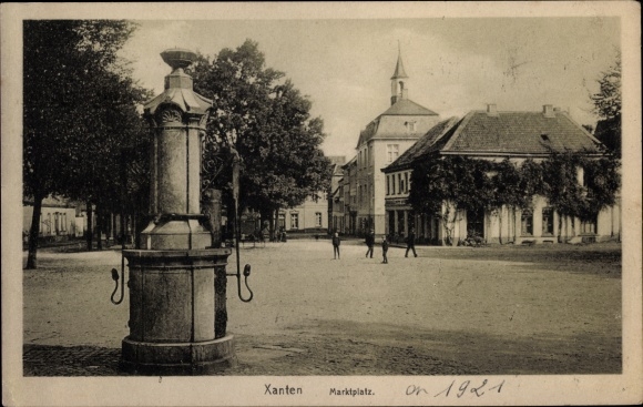 Ak Xanten am Niederrhein, Marktplatz