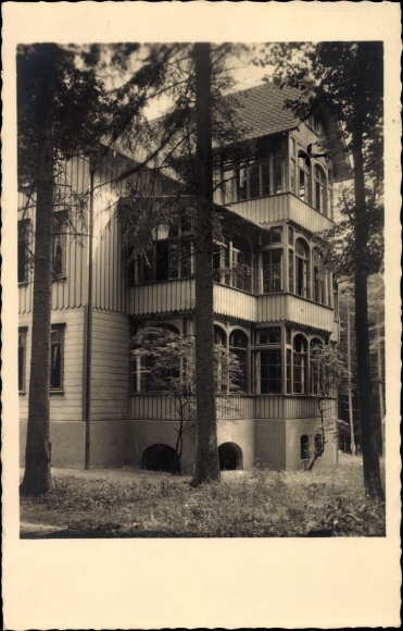 Postcard Elbingerode Oberharz am Brocken, house oak, deaconesses mother house Neu Vandsburg
